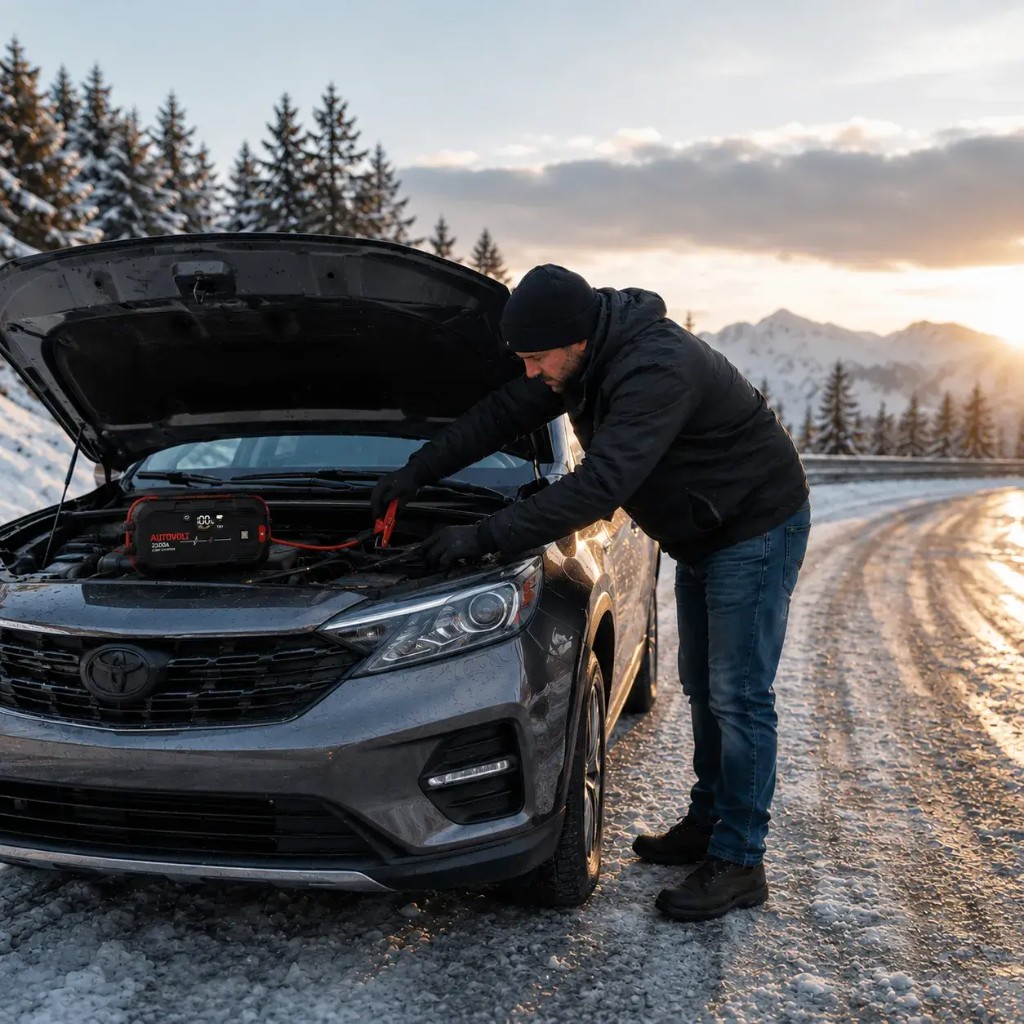 Autovolt™ — εκκινητής συνδεδεμένος στο χιόνι
