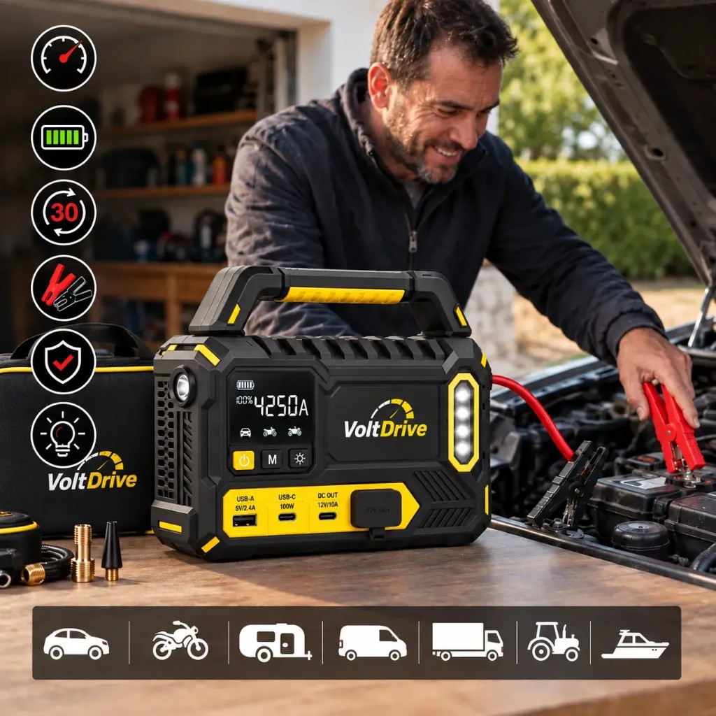 VoltDrive — avviamento su auto e veicoli